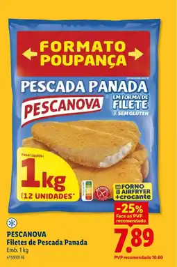 Lidl PESCANOVA Filetes de Pescada Panada promoção