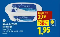 Lidl NOVA AÇORES Manteiga promoção