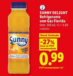 Lidl SUNNY DELIGHT Refrigerante sem Gás Florida promoção