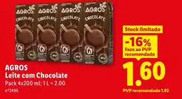 Lidl AGROS Leite com Chocolate promoção