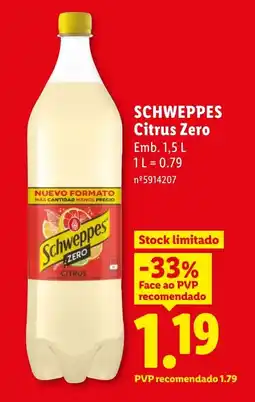 Lidl SCHWEPPES Citrus Zero promoção