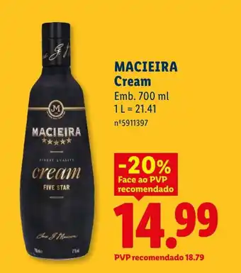 Lidl MACIEIRA Cream promoção