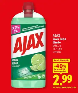 Lidl AJAX Lava Tudo Limão promoção