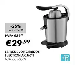 Radio Popular Espremedor citrinos electronia CJ6511 Potência 600 W promoção
