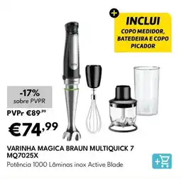 Radio Popular Varinha magica braun multiquick 7 MQ7025X promoção