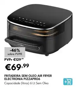 Radio Popular Fritadeira sem oleo air fryer electronia pizzapro6 promoção