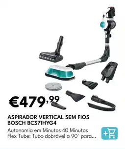 Radio Popular Aspirador vertical sem fios bosch BCS71HYG4 promoção