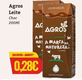 Belita Agros Leite Choc 200ml promoção