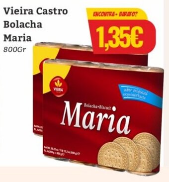 Belita Vieira Castro Bolacha Maria 800g promoção