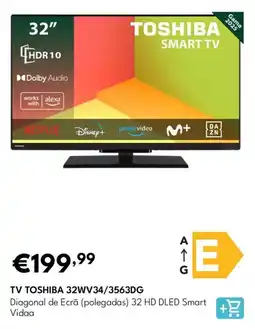 Radio Popular Tv Toshiba 32wv34/3563dg promoção