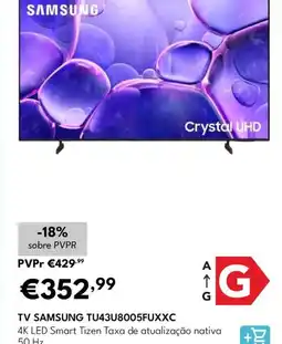 Radio Popular Tv Samsung TU43U8005FUXXC promoção