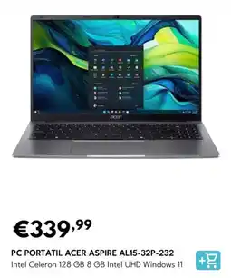 Radio Popular Pc portatil acer aspire al15-32p-232 promoção