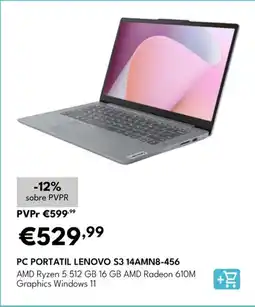 Radio Popular Pc portatil lenovo s3 14amn8-456 promoção