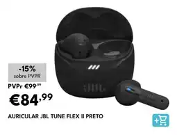Radio Popular Auricular jbl tune flex II preto promoção