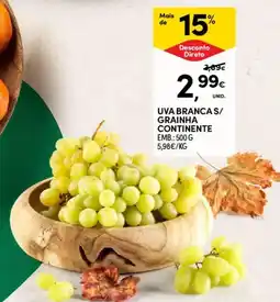 Continente Uva branca s/ grainha continente promoção