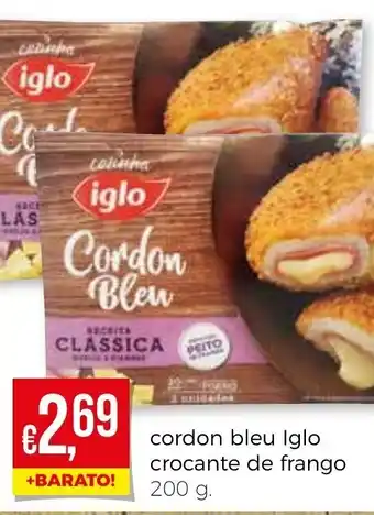 Bolama cordon bleu Iglo crocante de frango 200g promoção