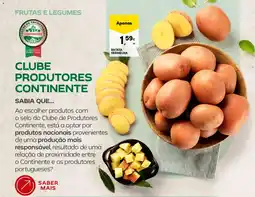 Continente Batata vermelha promoção
