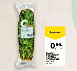 Continente Salsa/ coentros/ hortela continente promoção