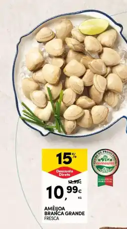 Continente Amêijoa branca grande fresca promoção