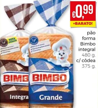 Pão Forma Bimbo integral 480g