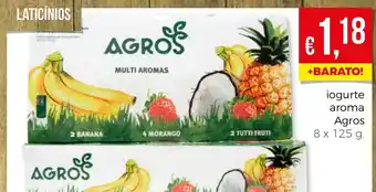 Bolama Iogurte Aroma Agros 8 x 125g promoção