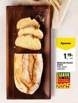 Continente Broa de milho doce promoção