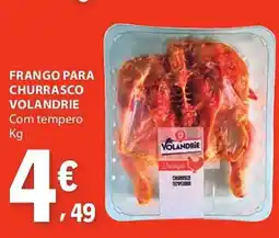 E.Leclerc Frango para churrasco volandrie com tempero promoção