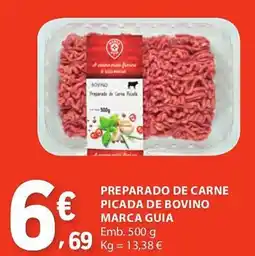 E.Leclerc Preparado de carne picada de bovino marca guia promoção