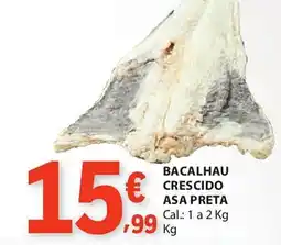 E.Leclerc Bacalhau crescido asa preta promoção