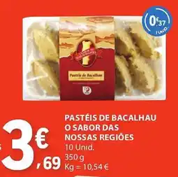 E.Leclerc Pastéis de bacalhau o sabor das nossas regiões promoção