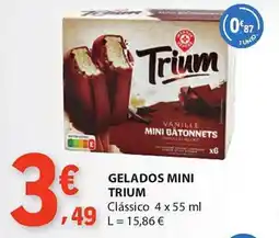 E.Leclerc Gelados mini trium promoção
