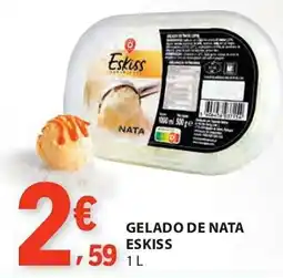 E.Leclerc Gelado de nata eskiss promoção