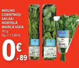 E.Leclerc Molho coentros/ salsa/ hortelä marca guia promoção
