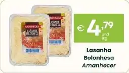 Roque Supermercados Lasanha Bolonhesa Amanhecer promoção