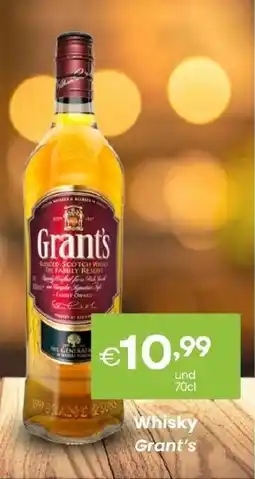 Roque Supermercados Whisky Grant's promoção