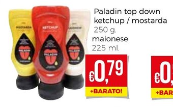 Paladin Top Down Ketchup/Mostarda 250g / Maionese 225ml