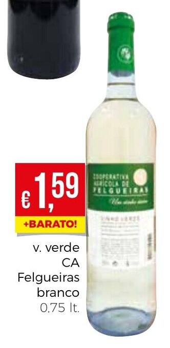 Bolama V.Verde CA Felgueiras Branco 0,75lt promoção