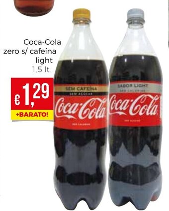 Bolama Coca-Cola Zero s/Cafeína Light 1,5lt promoção