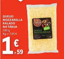 E.Leclerc Quelo mozzarella ralado na tábua promoção