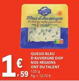 E.Leclerc Queijo bleu d'auvergne dop nos régions ont du talent promoção