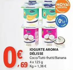 E.Leclerc Iogurte aroma délisse promoção