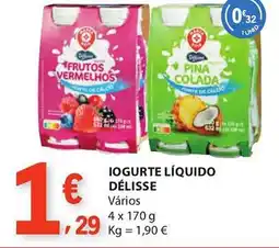 E.Leclerc Iogurte líquido délisse promoção