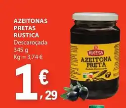 E.Leclerc Azeitonas pretas rustica descaroçada promoção