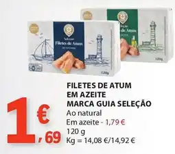 E.Leclerc Filetes de atum em azeite marca guia seleção ao natural promoção