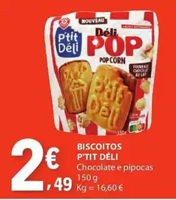 E.Leclerc Biscoitos p'tit déli promoção