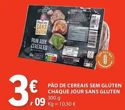 E.Leclerc Pão de cereais sem glúten chaque jour sans gluten promoção