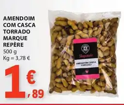 E.Leclerc Amendoim com casca torrado marque repère promoção
