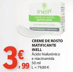 E.Leclerc Creme de rosto matificante inell promoção