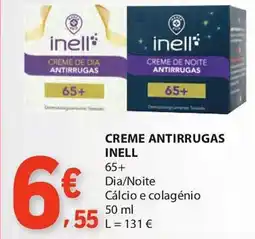 E.Leclerc Creme antirrugas inell 65+ promoção