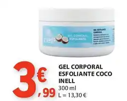 E.Leclerc Gel corporal esfoliante coco inell promoção